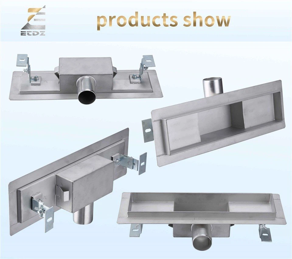 SS Linear Flange Horizontal Outlet Drain